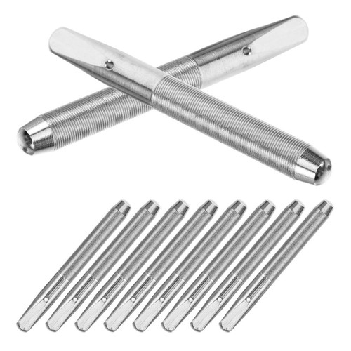 10pcs silver piano tuning kit - silver,