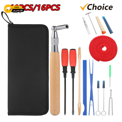 16pcs piano tuning kit - 10/16pcs,